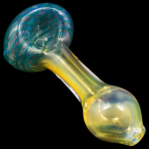 "Spiral-Head" Color Changing Glass Spoon Pipe