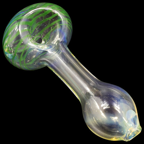 "Spiral-Head" Color Changing Glass Spoon Pipe