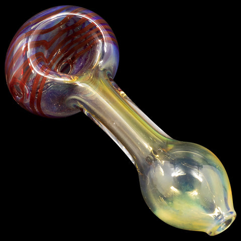 "Spiral-Head" Color Changing Glass Spoon Pipe