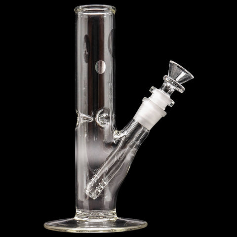 "No BS" 8 Inch Straight Bong with Ice Pinch