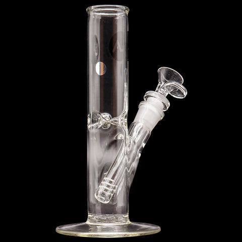 "No BS" 8 Inch Straight Bong with Ice Pinch