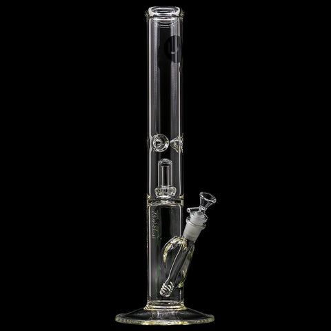 "Smoke Stack" Thick Glass Straight Showerhead Perc Bong