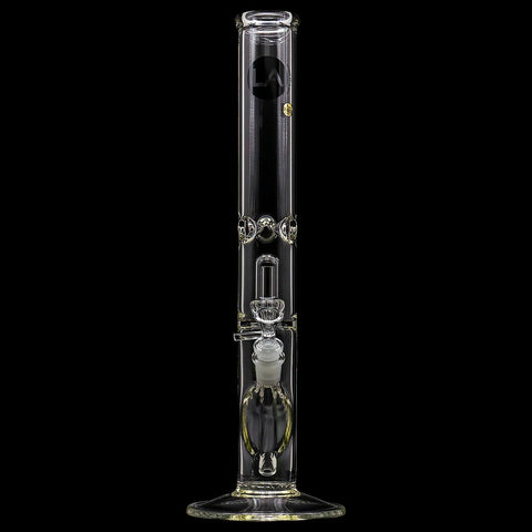 "Smoke Stack" Thick Glass Straight Showerhead Perc Bong