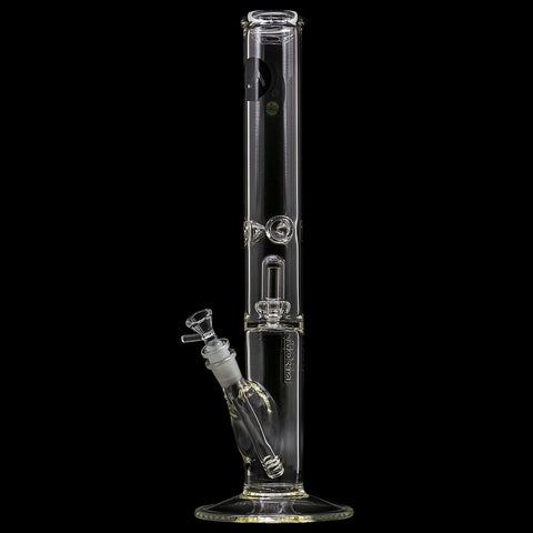 "Smoke Stack" Thick Glass Straight Showerhead Perc Bong