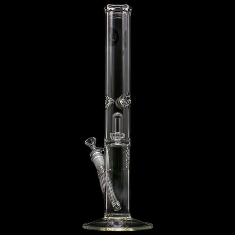 "Smoke Stack" Thick Glass Straight Showerhead Perc Bong