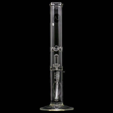 "Smoke Stack" Thick Glass Straight Showerhead Perc Bong