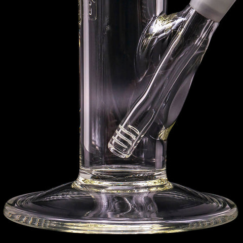 "Smoke Stack" Thick Glass Straight Showerhead Perc Bong