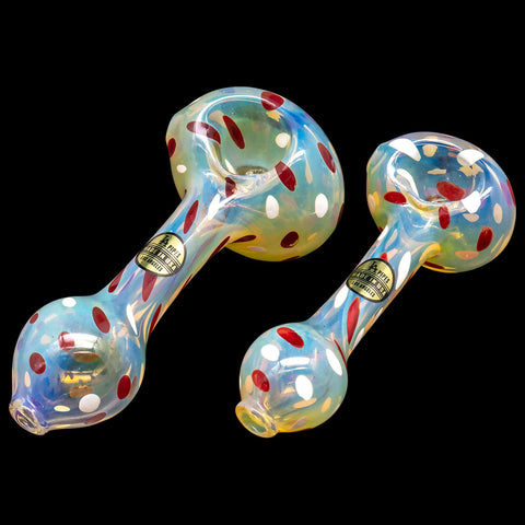 "Polka Dot" Glass Spoon Pipe