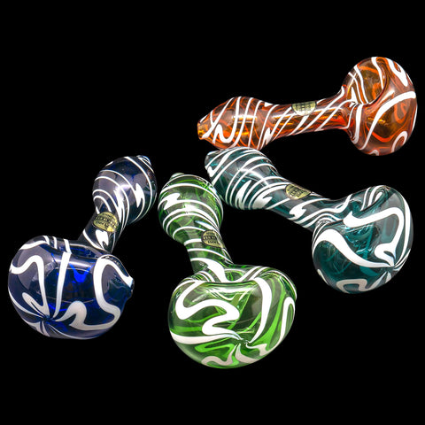 "Warped Space" Color Glass Hand-Pipe