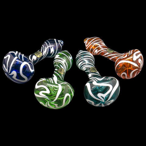 "Warped Space" Color Glass Hand-Pipe