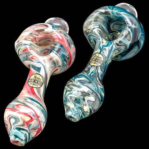 Marble Melt Magnifier Spoon Glass Pipe