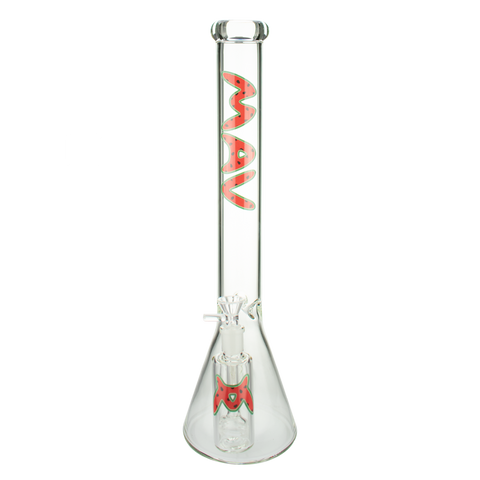 18" x 5mm Yummy Strawberry Slab Beaker Bong + Ash Catcher Combo