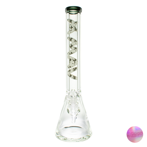 18" x 9mm Zebra Specialty Slab Beaker Bong