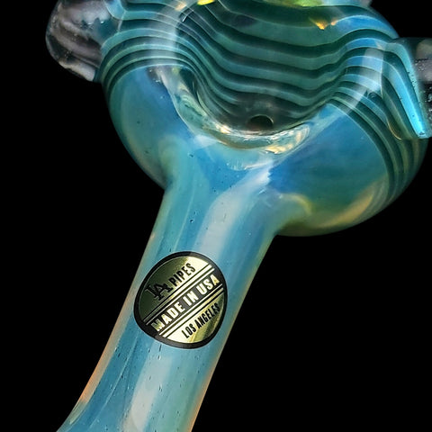 "Spiral Marble Head" Glass Spoon Pipe