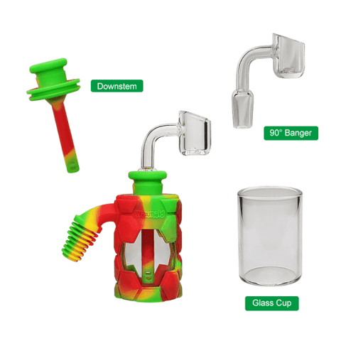 Waxmaid 4.96'' Silicone & Glass Ash Catcher Kit