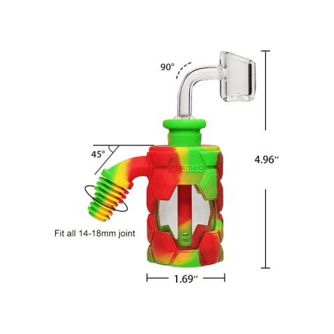 Waxmaid 4.96'' Silicone & Glass Ash Catcher Kit