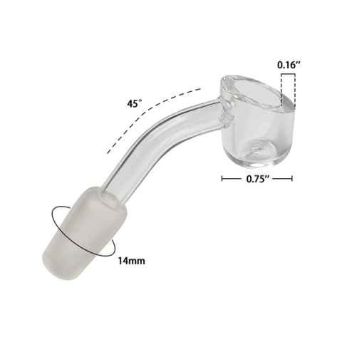 14mm 45° Quartz Dab Banger