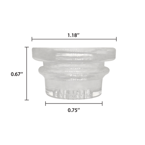 18mm Glass Bowl Replacement for Waxmaid Handpipes and Silicone Bowls (2 Pack)