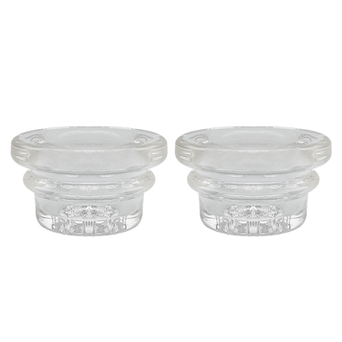 18mm Glass Bowl Replacement for Waxmaid Handpipes and Silicone Bowls (2 Pack)