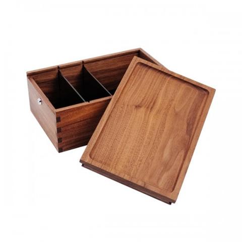 Marley Natural Lock Stash Box Black Walnut