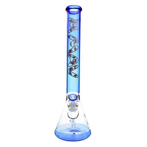 Ink Blue Koi 18" Full Color Beaker Bong