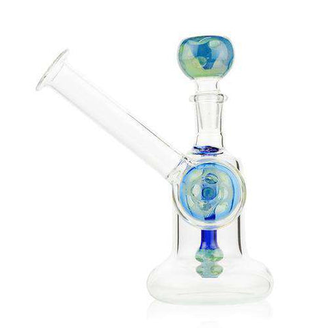 1Stop Glass 6 Inch Sea Swirl Bong With Downstem