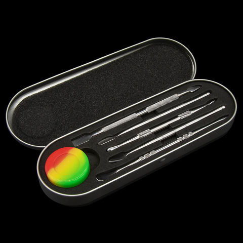 Titanium Dabber Set with Silicone Dish and Case