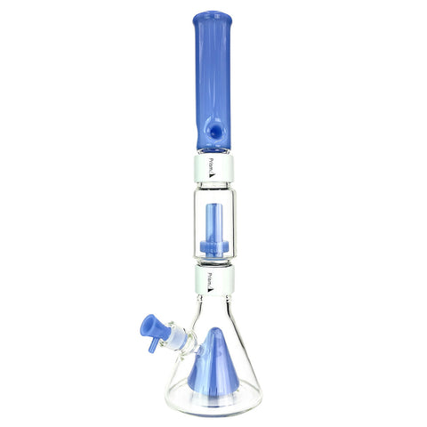 PERCOLATED BEAKER BONG DOUBLE STACK WITH TREE PERC