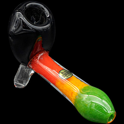 "Sattdown Rasta" Sherlock Glass Pipe