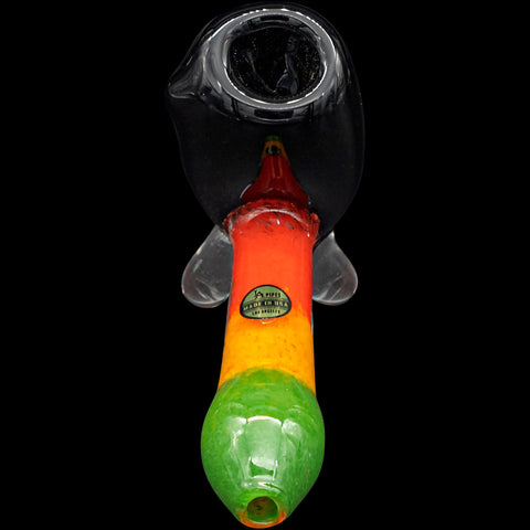 "Sattdown Rasta" Sherlock Glass Pipe