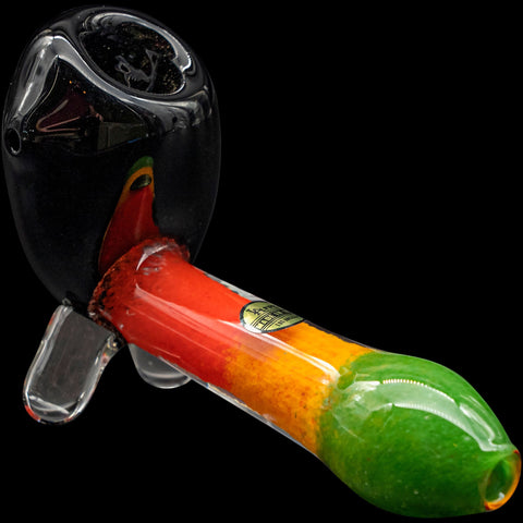 "Sattdown Rasta" Sherlock Glass Pipe