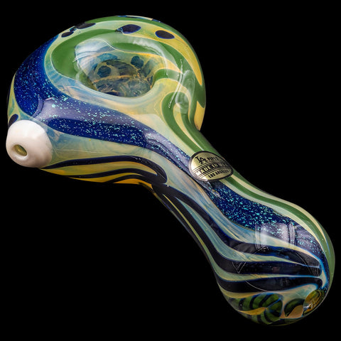 "Pancake" Dichroic Color-Changing Spoon Glass Pipe