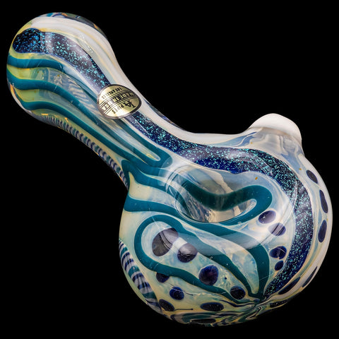 "Pancake" Dichroic Color-Changing Spoon Glass Pipe