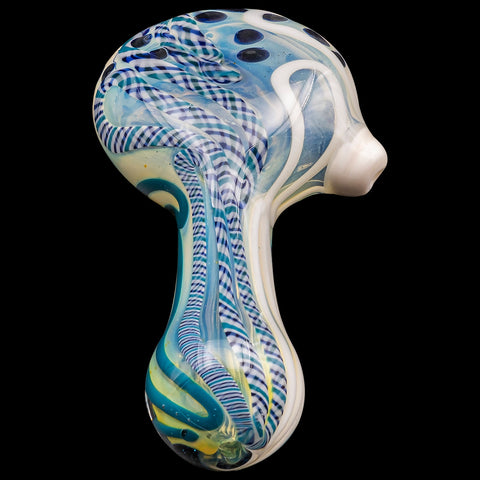 "Pancake" Dichroic Color-Changing Spoon Glass Pipe