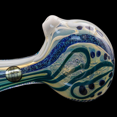 "Pancake" Dichroic Color-Changing Spoon Glass Pipe