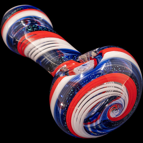 "Stars and Stripes" Glass Spoon Pipe