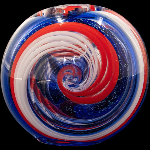 "Stars and Stripes" Glass Spoon Pipe