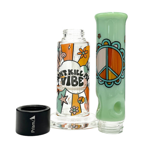 FLOWER POWER BIG DUAL HONEYCOMB PERC BONG SINGLE STACK