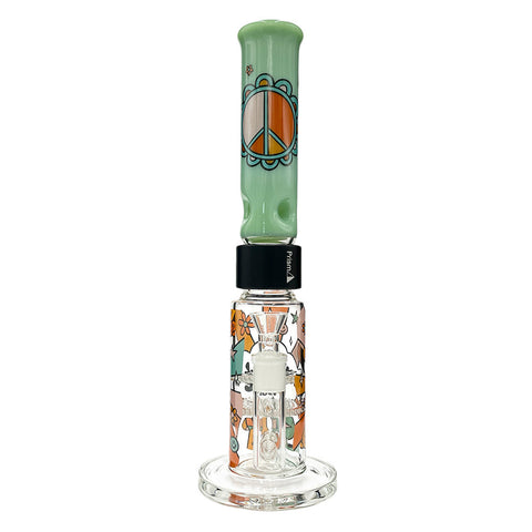 FLOWER POWER BIG DUAL HONEYCOMB PERC BONG SINGLE STACK