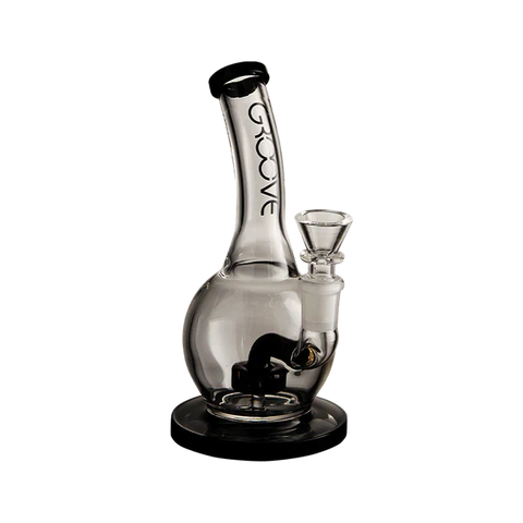 Groove Bubbler Rig With Base Water Pipe 7"