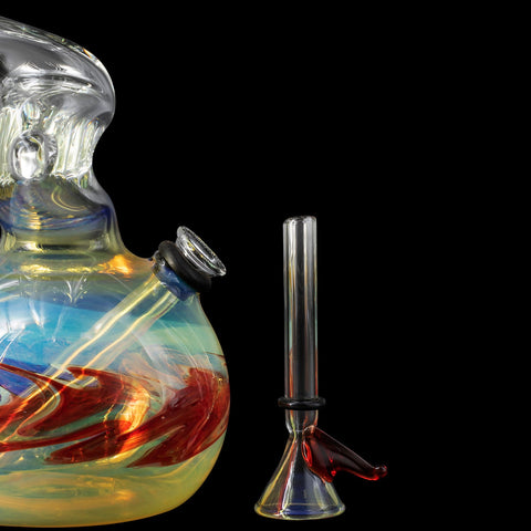 "Switchback" Bubble Base Bong