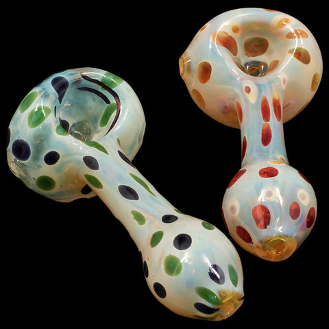 "Polka Dot" Glass Spoon Pipe