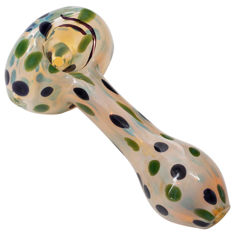 "Polka Dot" Glass Spoon Pipe