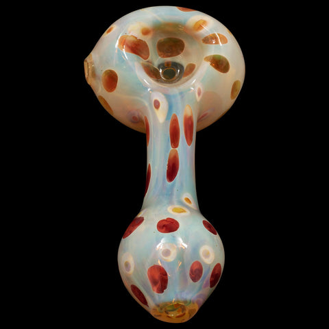 "Polka Dot" Glass Spoon Pipe