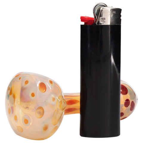 "Polka Dot" Glass Spoon Pipe