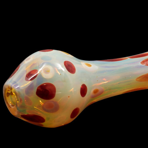 "Polka Dot" Glass Spoon Pipe