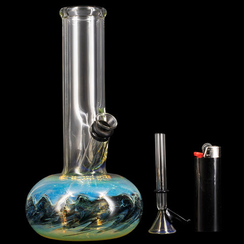"Smoke Signals" Buoy Fumed Base Bong