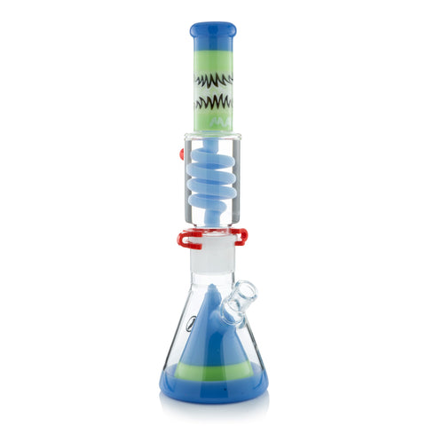 Reversal Wig Wag Slime and Lavender Slitted Pyramid Beaker Freezable Coil System