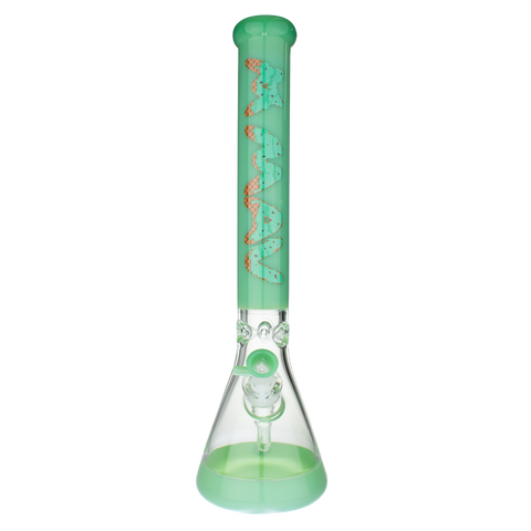 Seafoam Mint Chip Ice Cream 18" Full Color Beaker Bong