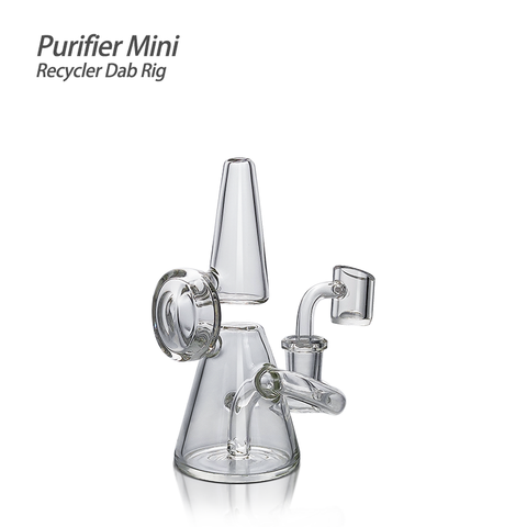 Waxmaid 5.12″ Purifier Mini Recycler Dab Rig